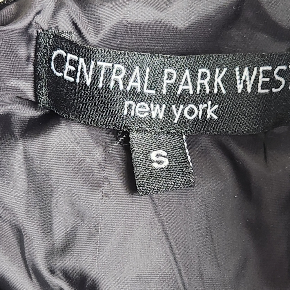Central Park West Wesley Plaid Striped Puffer Jacket Moc Collar Womens Size S - Picture 9 of 11